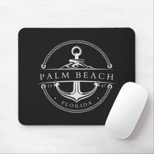 Tapis De Souris Ancre nautique Palm Beach Floride 1987