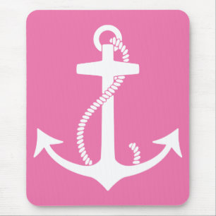 Tapis De Souris Ancre rose