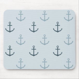 Tapis De Souris Ancres Parties scintillant bleue