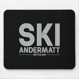 Tapis De Souris Andermatt Station de ski Alpes suisses Ski Suisse