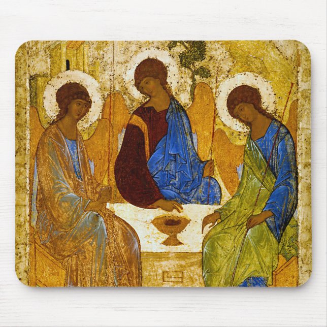 Tapis De Souris Andrei Rublev, icône de la マ de la Trinité パ ド (Devant)
