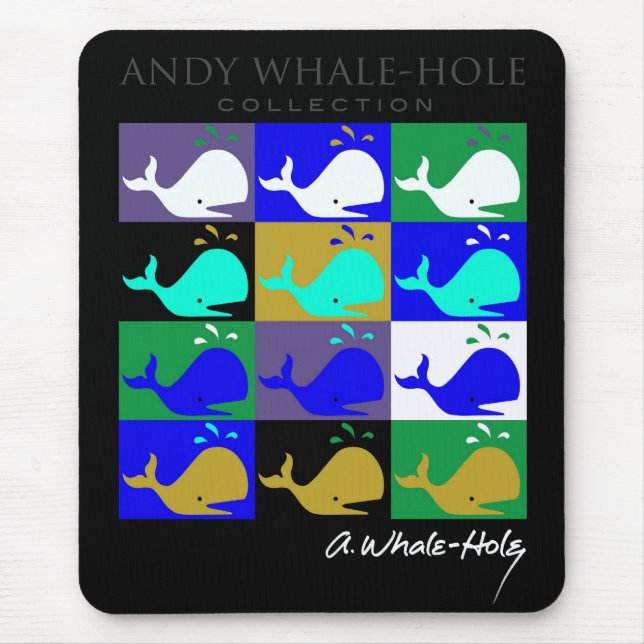 tapis de souris Andy Whale-Hole™_12 panneaux coule (Devant)