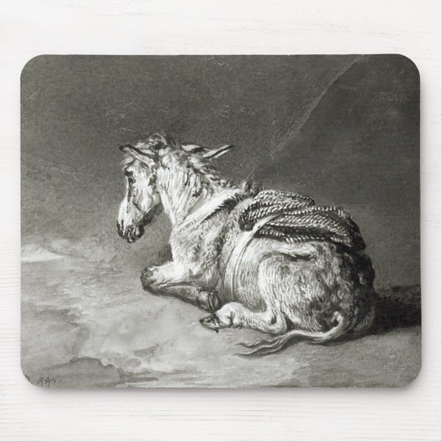 Tapis De Souris Âne au repos (Devant)