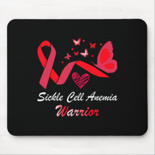 Tapis De Souris Anémie faucille Guerrier Support Papillon rouge R
