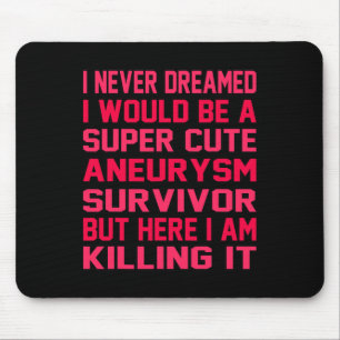 Tapis De Souris Aneurysme cérébral mignon Survivant Mois de sensib