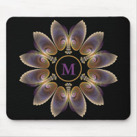 Ange Abstraite ailes Mandala Monogramme fractal