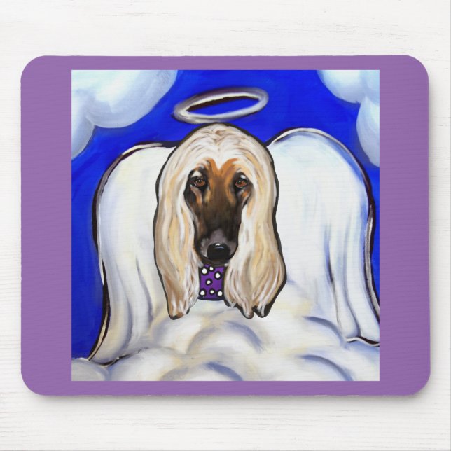 Tapis De Souris Ange Afghan Hound (Devant)
