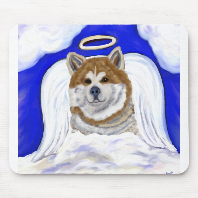 Tapis De Souris Ange Akita (Devant)