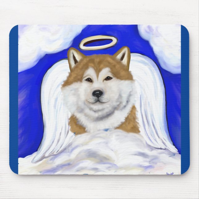 Tapis De Souris Ange Akita (Devant)