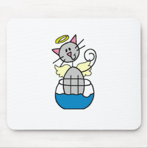 Tapis de souris Ange Chat