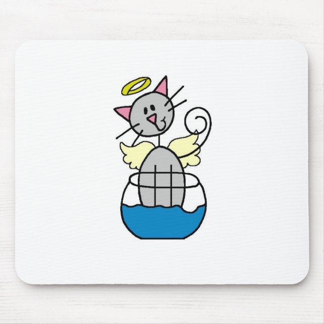 Tapis de souris Ange Chat (Devant)