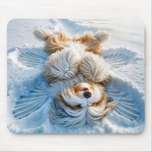 Tapis De Souris Ange de neige de Collie