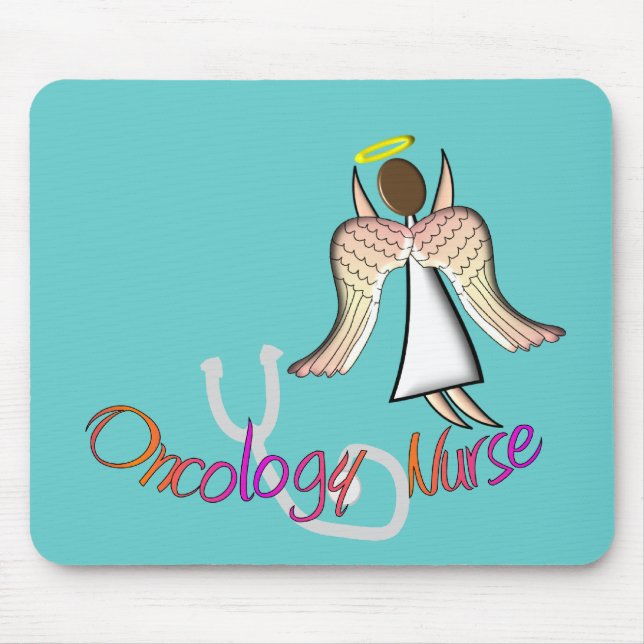 Tapis De Souris Ange d'infirmière d'oncologie (Devant)