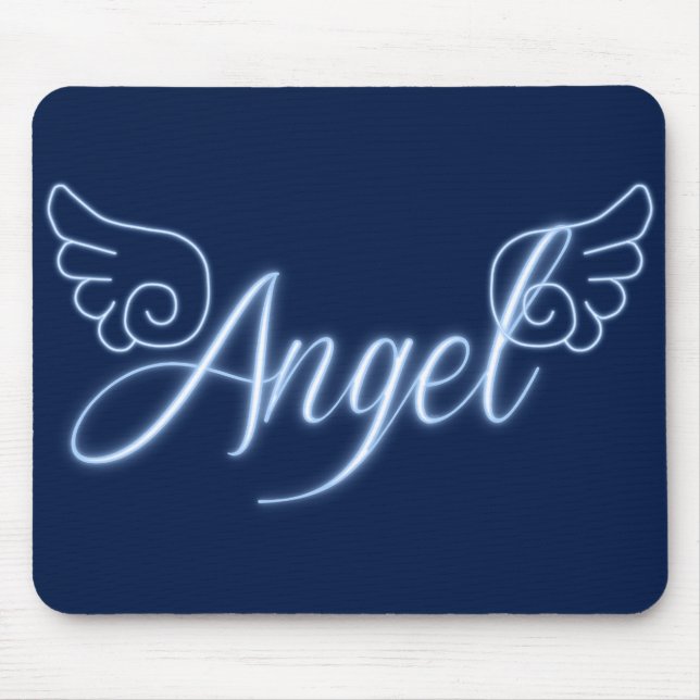 Tapis De Souris Ange Falln Avec Ailes (Devant)