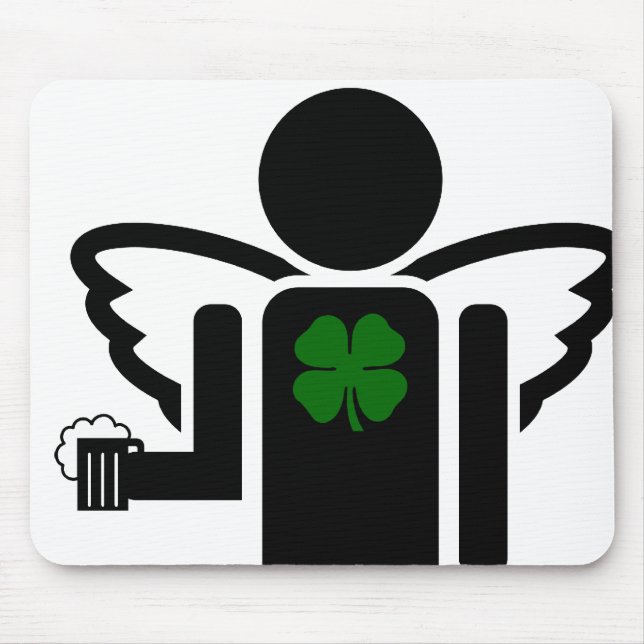 Tapis De Souris ange irlandais. (Devant)