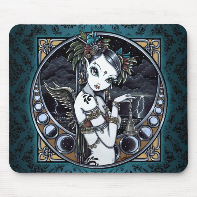 Tapis De Souris Ange tribal Mousepad de danseur de fusion de (Devant)