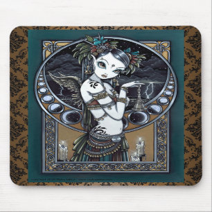 Tapis De Souris Ange tribal Mousepad de danseur de fusion de