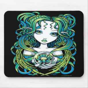 Tapis De Souris Ange vert Mousepad de l'eau de "Kallan" Lotus