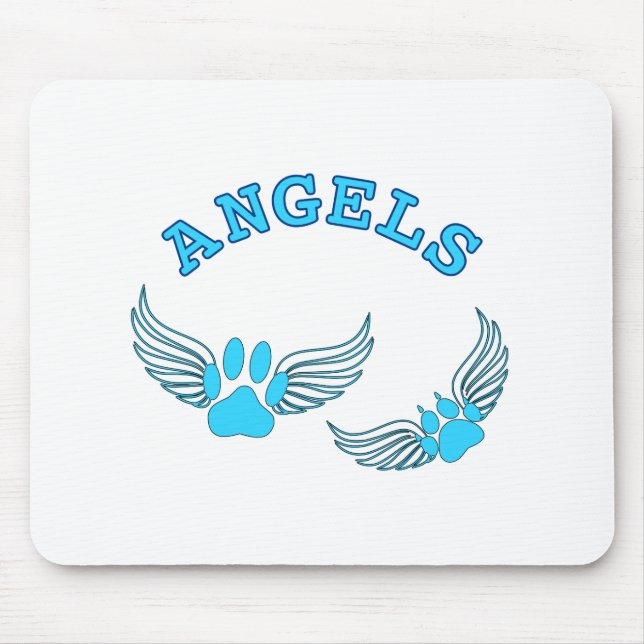 Tapis De Souris Angel Pis Animaux En Bleu (Devant)