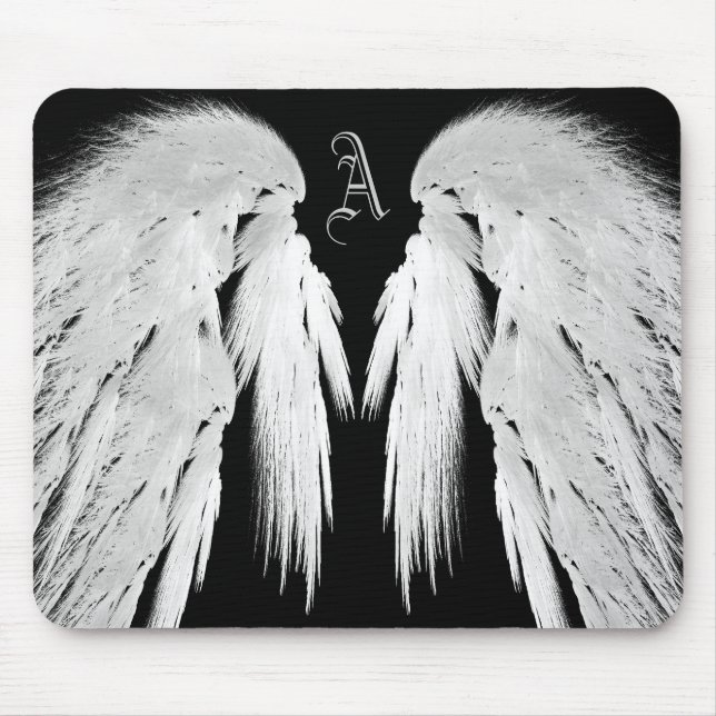 Tapis De Souris ANGEL WINGS Black Monogram (Devant)