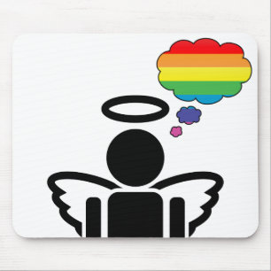 Tapis De Souris angelicon. pensées arc-en-ciel.