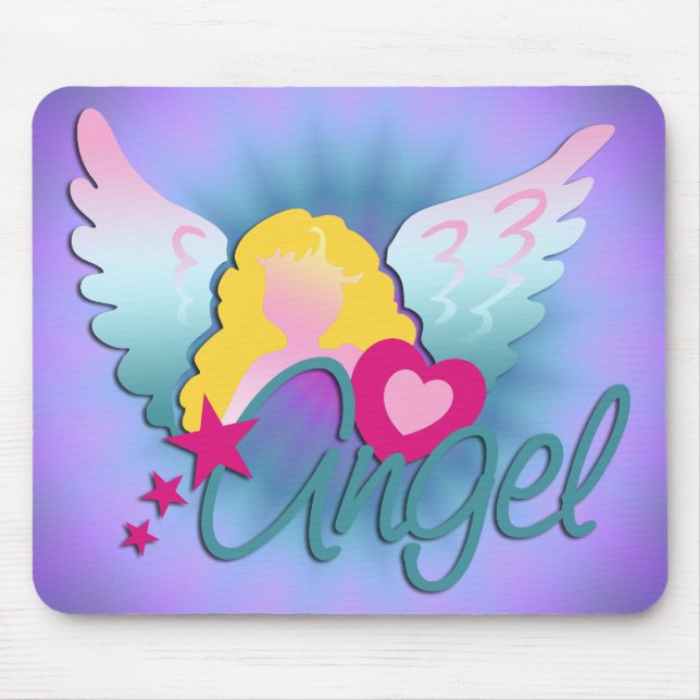 Tapis De Souris Angels Love | brillance violette (Devant)