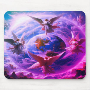 Tapis De Souris Anges aux ordinateurs Nord Sud Est Ouest