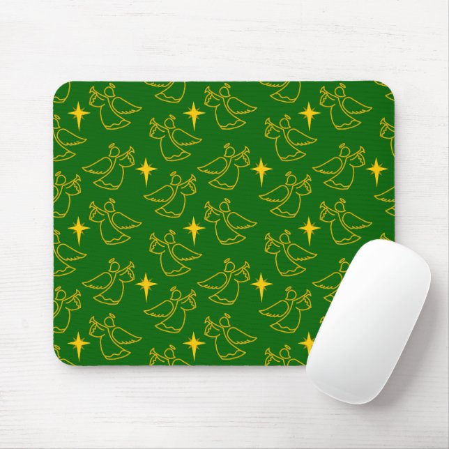 Tapis De Souris Anges de Noël (Avec souris)