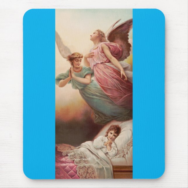 Tapis De Souris Anges gardiens avec enfant (Devant)
