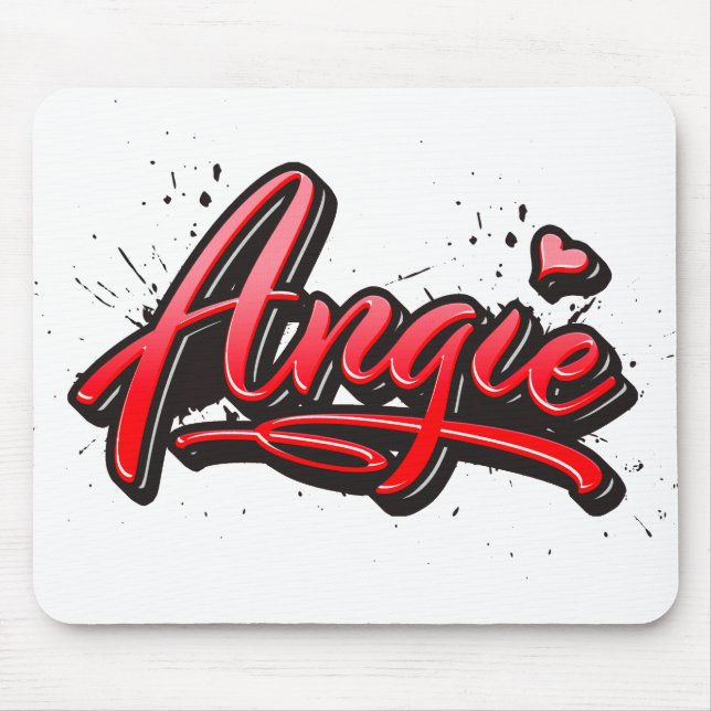 Tapis De Souris Angie Heart Splash Mousepad (Devant)
