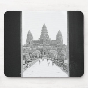 Tapis De Souris Angkor Cambodge, vue de la porte d'Angkor Wat