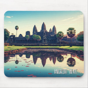 Tapis De Souris Angkor Wat Cambodia à Dawn