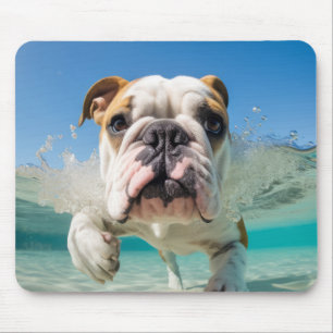 Tapis De Souris Anglais Bulldog Animal Chien Animaux Amusement Jou