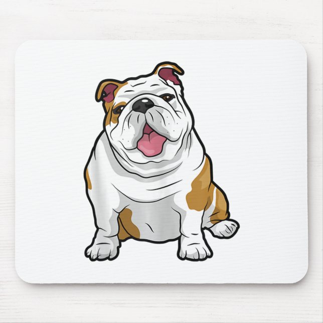 Tapis De Souris ANGLAIS BULLDOGS Awesome Funny Bulldog Pups Chiens (Devant)