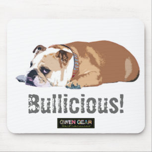 Tapis de souris anglais de bouledogue de