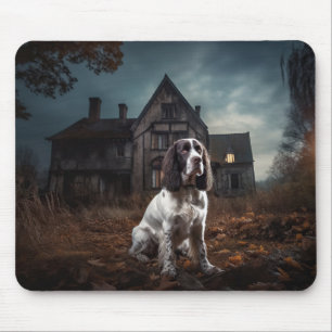 Tapis De Souris Anglais Springer espagnol Halloween effroi