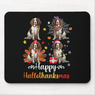 Tapis De Souris Anglais Springer Spaniel Lover Halloween Noël
