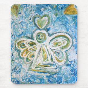 Tapis De Souris Angle bleu doré Mousepad