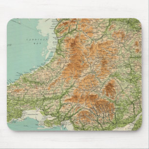 Tapis De Souris Angleterre et Pays de Galles, section sud-ouest Sc