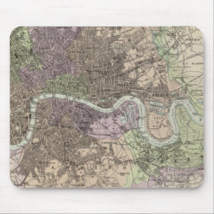 Tapis De Souris Angleterre et Pays de Galles - Villes, ports et po