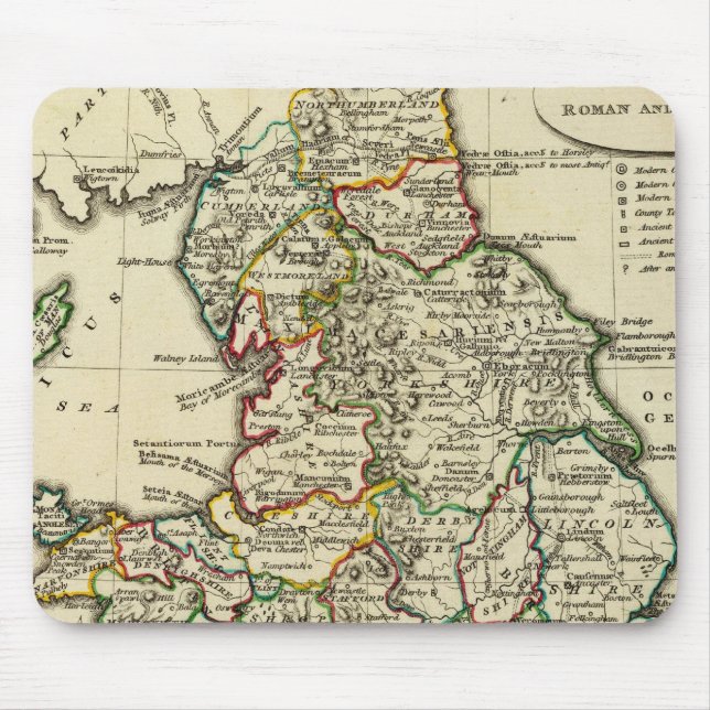 Tapis De Souris Angleterre, Pays de Galles romains, moderne (Devant)