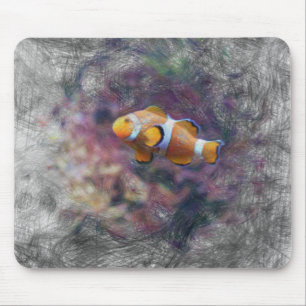 Tapis De Souris animal artistique poisson clown