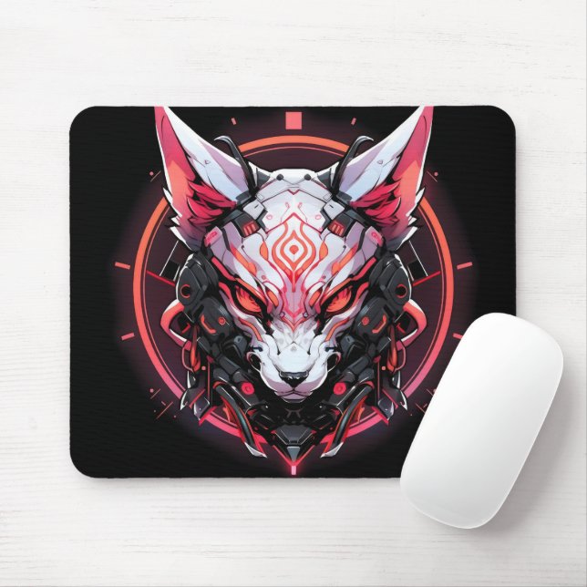 Tapis De Souris Animal Cyberpunk (Avec souris)