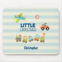 Animal Toy Train Voiture et avion Little Explorer