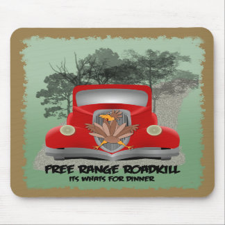 Tapis De Souris Animal tué sur une route drôle Mousepad