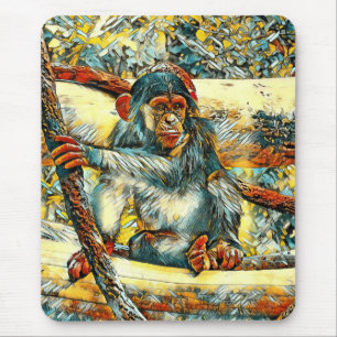 Tapis De Souris AnimalArt_Chimpanzée_011