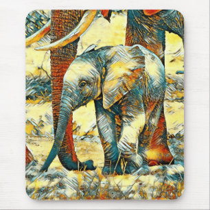 Tapis De Souris AnimalArt_Elephant_010