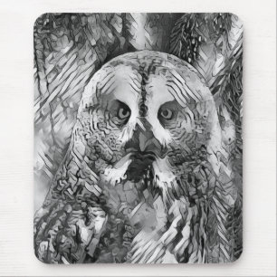 Tapis De Souris AnimalArtBW_Owl_001