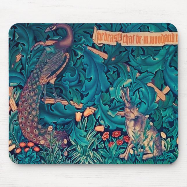 Tapis De Souris Animals dans The Forest, William Morris (Devant)