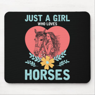 Tapis De Souris Animaux Cadeaux Cheval équitation Femmes Cheval